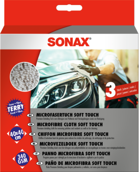 SONAX MicrofaserTuch soft touch / 3 Tücher