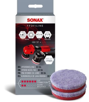 SONAX ProfiLine Hybridwollpad - 80 DA (2 Pads)