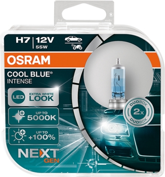 OSRAM H7 - Cool Blue INTENSE NextGeneration 5000K - 12V 55W