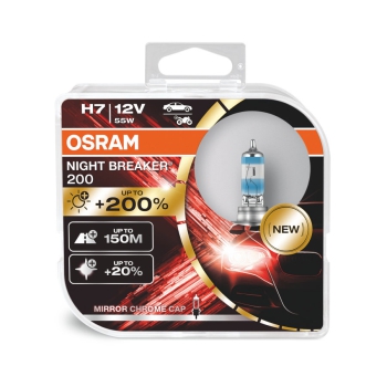 OSRAM H7 12V 55W Night Breaker 200