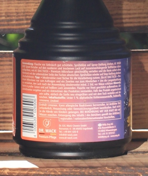 Dr. Wack A1 High End Spray Wax - Set inkl. MF-Tuch