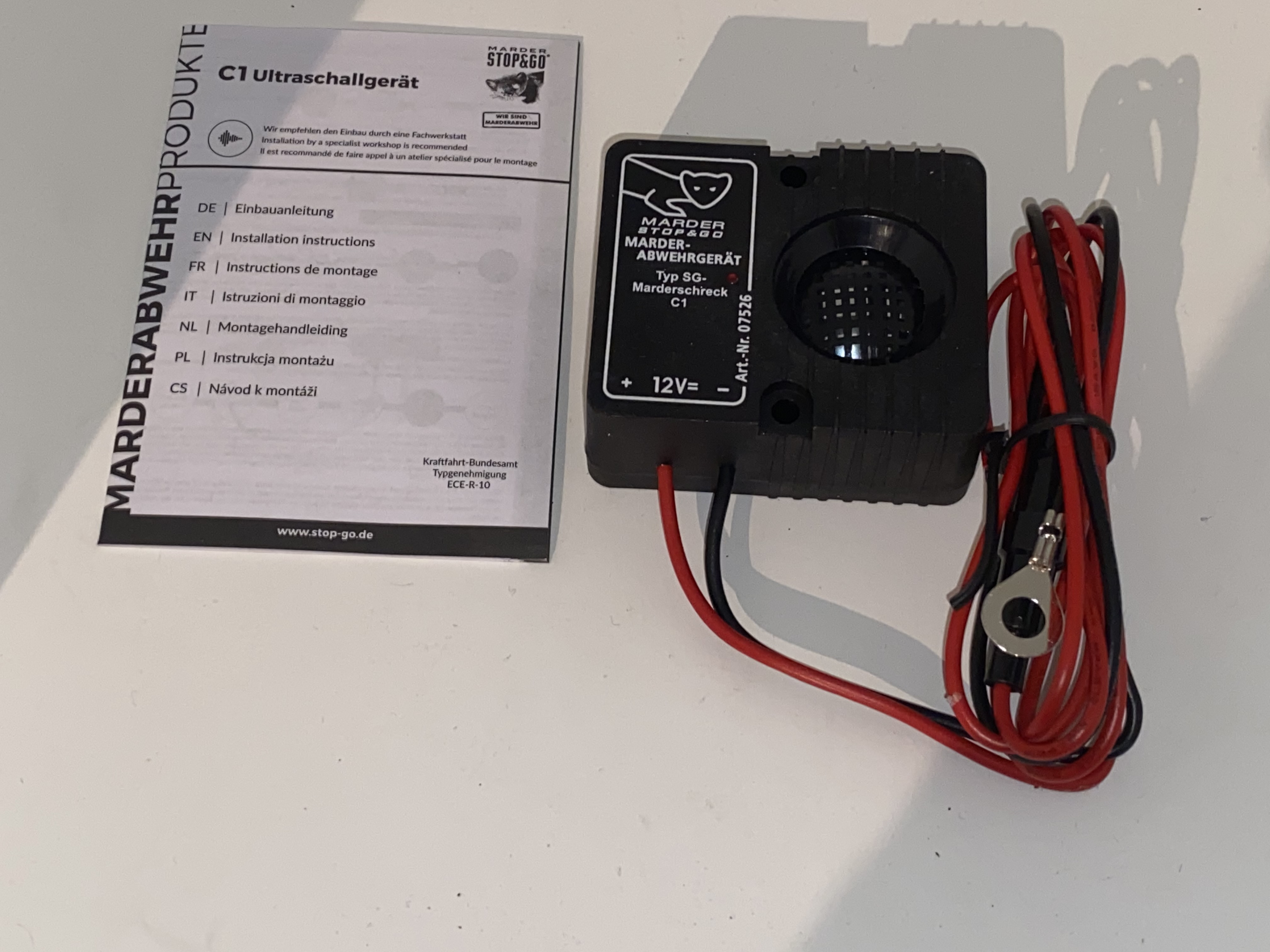 STOP & GO Ultraschall Marder-Abwehrgerät 07533 Batteriebetrieb