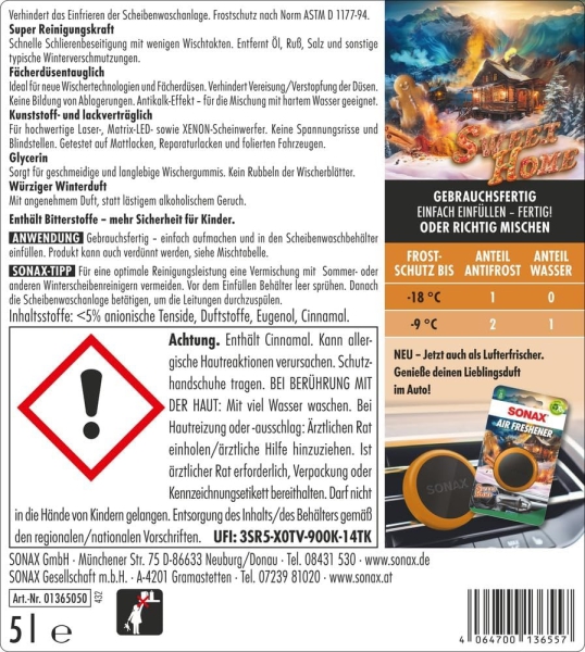 SONAX AntiFrost+KlarSicht bis -18 °C "Sweet Home"