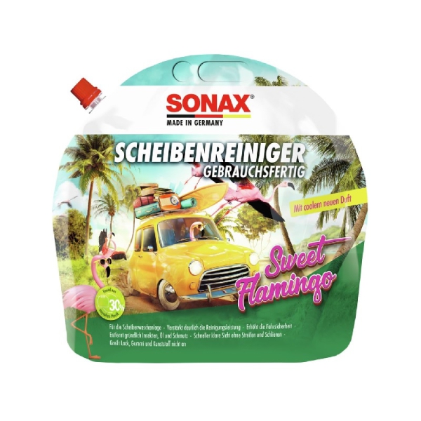 SONAX Scheibenreiniger "Sweet Flamingo" - 3 Liter, gebrauchsfertig