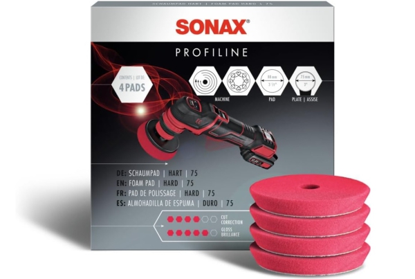 SONAX ProfiLine - Schaumpad hart 75 (4 Pads)