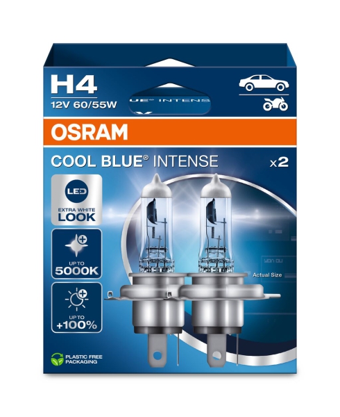 OSRAM H4 - Cool Blue INTENSE NextGeneration 5000K