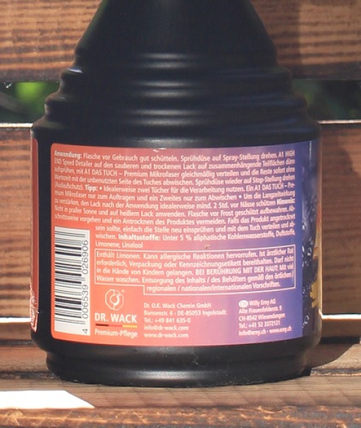Dr. Wack A1 High End Spray Wax - Set inkl. MF-Tuch