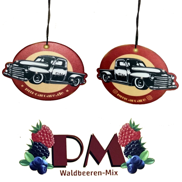PM-CarCare Lufterfrischer, Duftbaum - Waldbeere, Waldbeeren-Mix